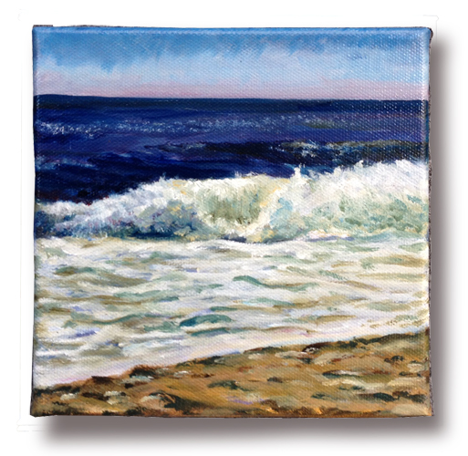 #12 of 99 Ocean Studies, Original oil painting by artist Eric Soller