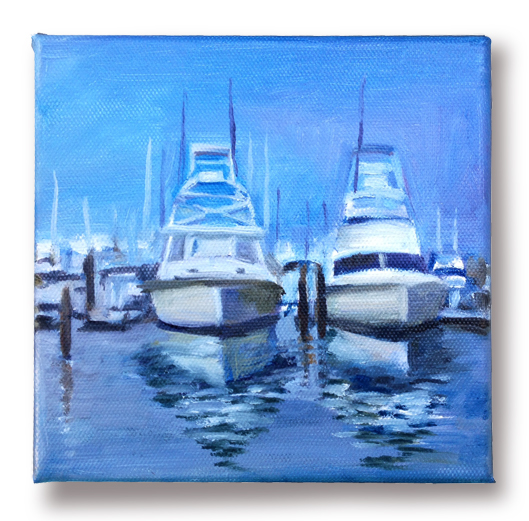 #4 of 99 Ocean Studies, Original oil painting by artist Eric Soller