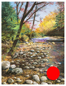 Fall Creek - Original pastel painting by Eric Soller