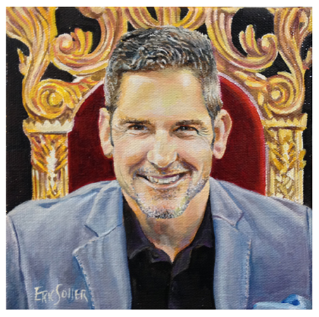 Grant Cardone, Original oil painting by the artist Eric Soller