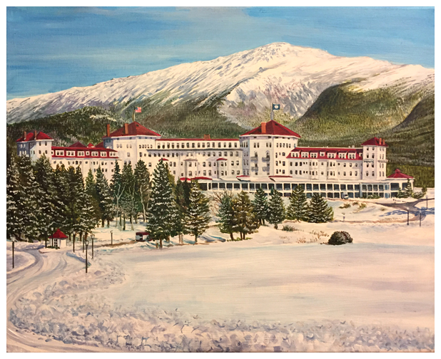 Brettonwood Ski Resort, Original acrylic painting by artist Eric Soller
