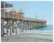 The Pier - Original pastel painting by Eric Soller