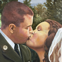 Wedding Kiss - Original oil painting by Eric Soller