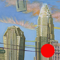 Charlotte Skyline - Original oil painting by Eric Soller