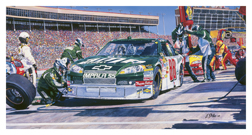 #88 Amp Car - Original gouache painting by Eric Soller