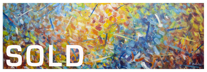 Complete Chaos, Original acrylic abstract painting by artist Eric Soller