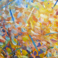 Complete Chaos - Original acrylic painting by Eric Soller