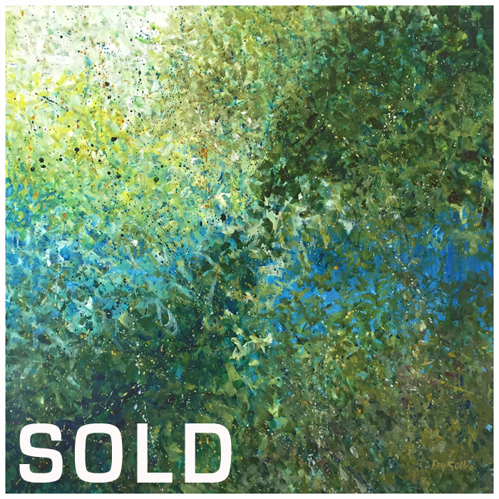 Organized Confusion, Original acrylic abstract painting by artist Eric Soller