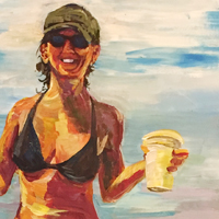 Playtime - Original acrylic painting by Eric Soller