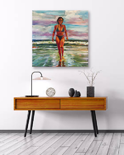 Afternoon Swim - Original acrylic painting by Eric Soller