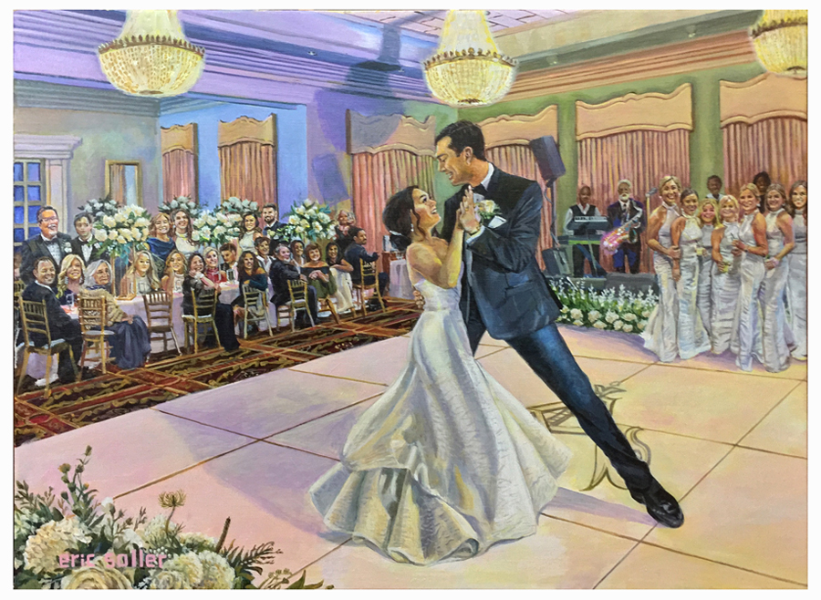 Live Wedding Painting by Eric Soller