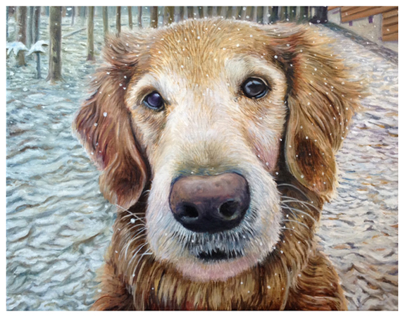 Blu, Original oil painting by artist Eric Soller