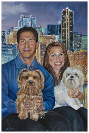 Brian and Milta, Original oil painting by the fine artist Eric Soller
