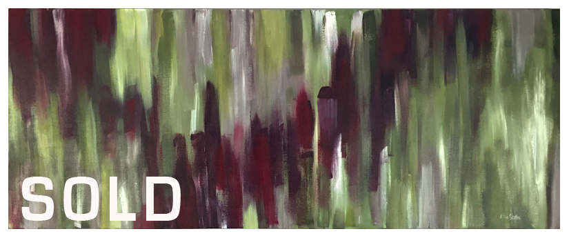 Cabernet & Olives, Original acrylic abstract painting by artist Eric Soller