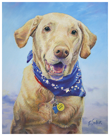 Callie, Original pastel painting by the fine artist Eric Soller
