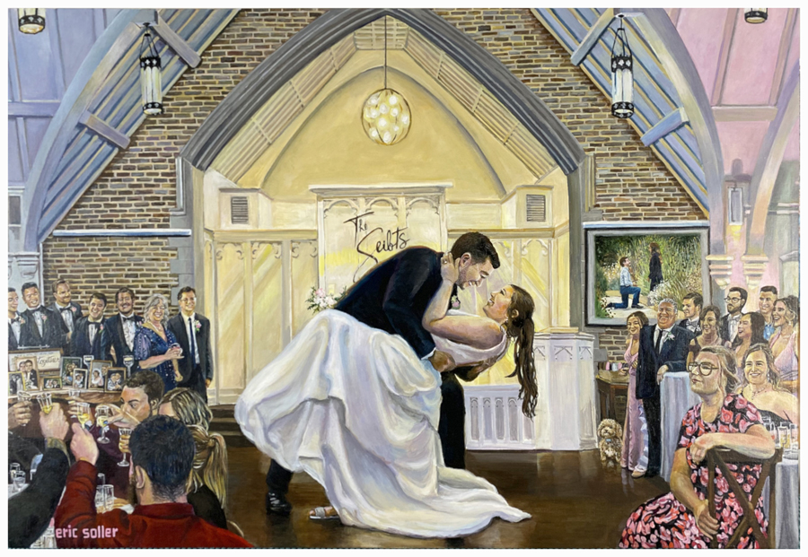 Live Wedding Painting by Eric Soller