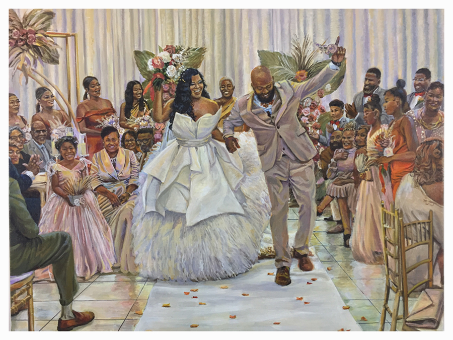 Live Wedding Painting by Eric Soller