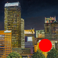 Commerce - Original oil painting by Eric Soller