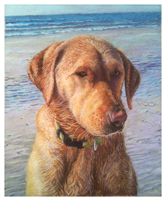 Chloe, Original pastel painting by artist Eric Soller