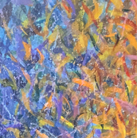 Cosmic Clashes - Original acrylic contemporary abstract paintings by Eric Soller