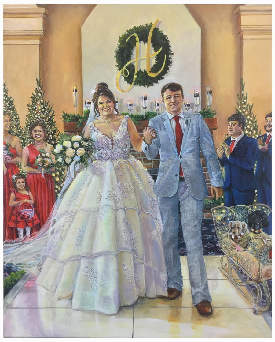 Live Wedding Painting by Eric Soller