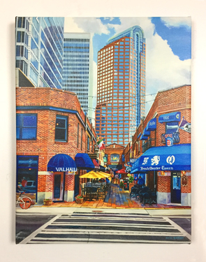 French Quarter Canvas Print, front view - from an original acrylic painting by Eric Soller