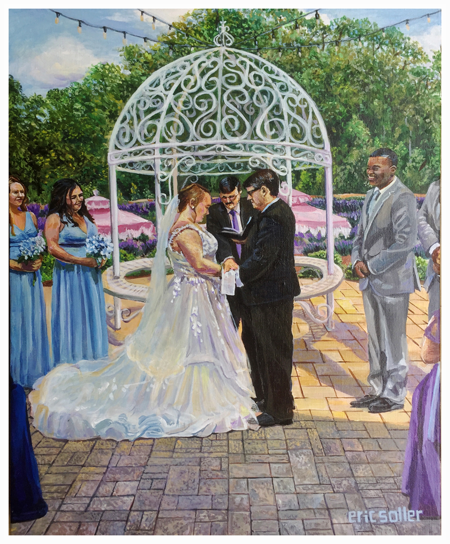 Live Wedding Painting by Eric Soller