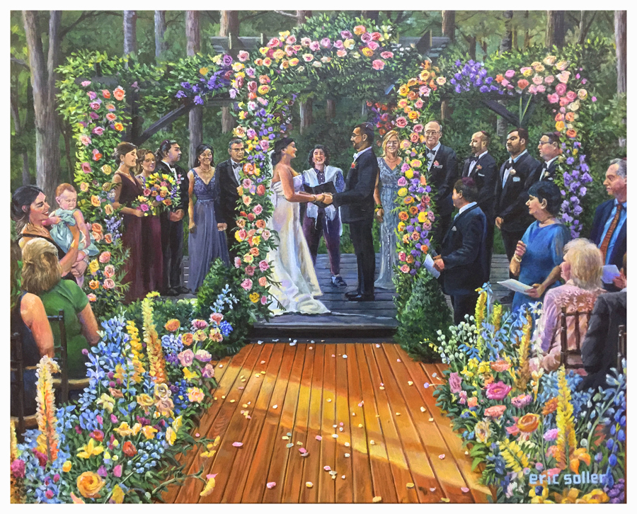 Live Wedding Painting by Eric Soller