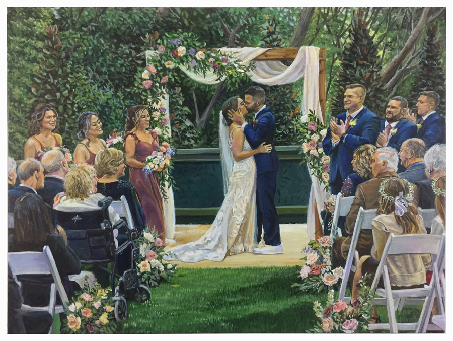 Live Wedding Painting by Eric Soller