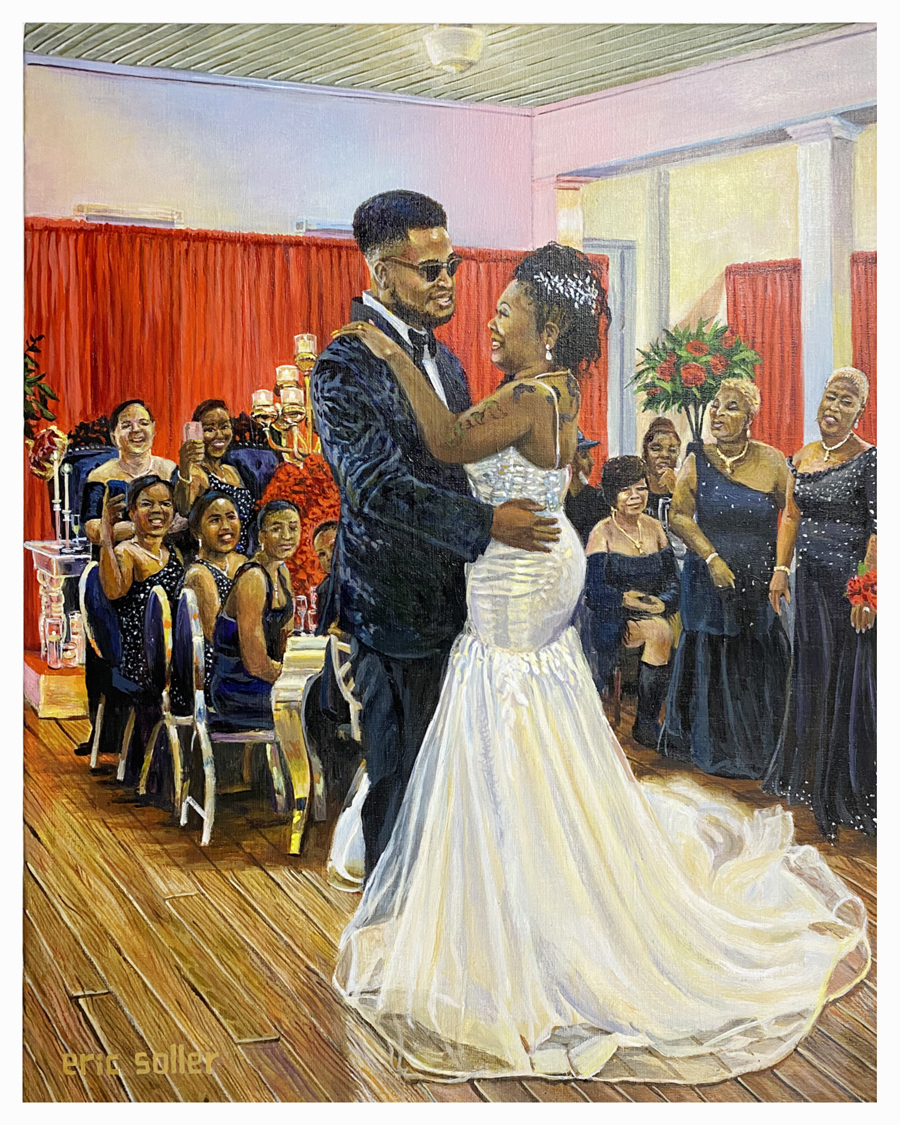 Live Wedding Painting by Eric Soller