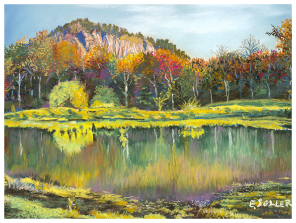 King's Pinnacle, Original pastel painting by the fine artist Eric Soller