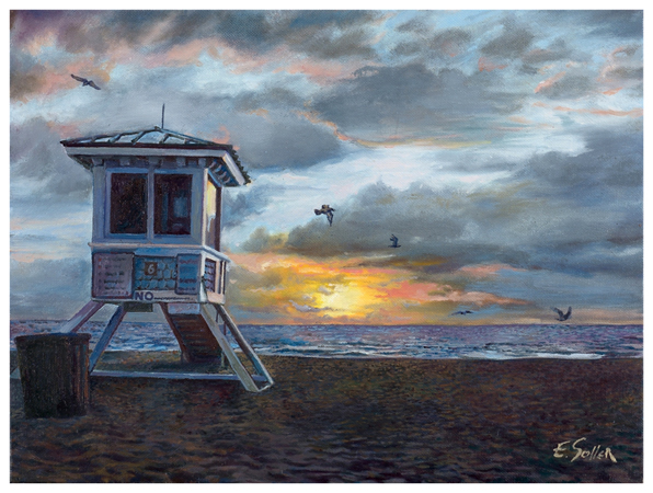 At Sunrise, Original oil painting by fine artist Eric Soller