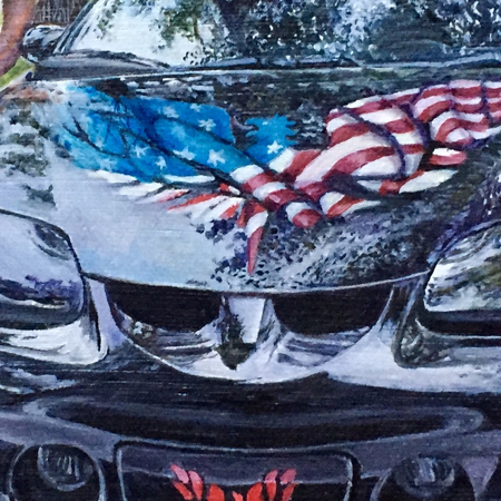 Back in the Day - Original acrylic painting by Eric Soller
