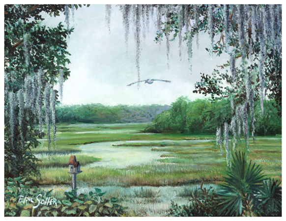 Low Country, Original oil painting by fine artist Eric Soller