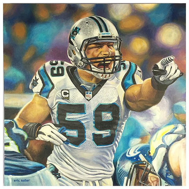 Luuuke, Original acrylic painting by artist Eric Soller