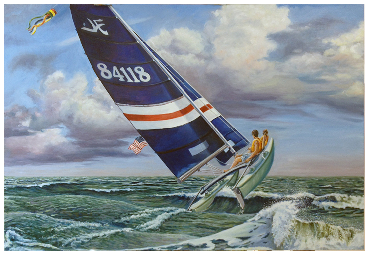 Commissioned oil painting by the fine artist Eric Soller