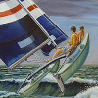 Back in the Day - Original oil painting by Eric Soller