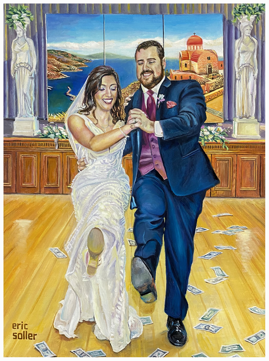 Live Wedding Painting by Eric Soller
