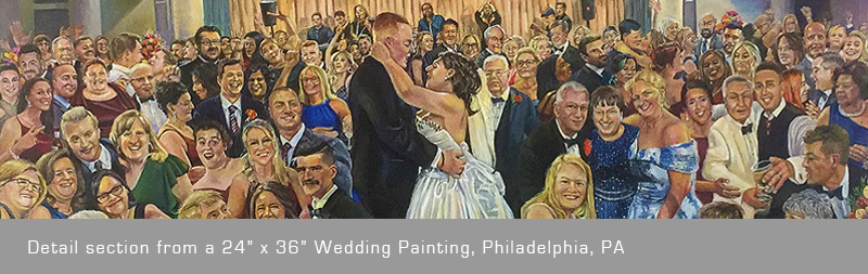 Live Wedding Painting by Eric Soller