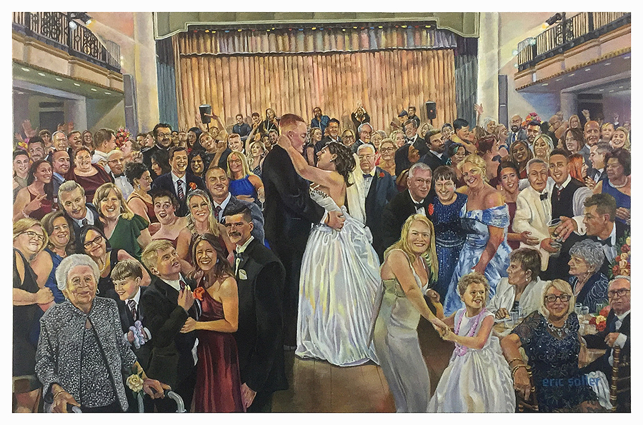 Live Wedding Painting by Eric Soller