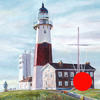 Montauk Light - Original oil painting by Eric Soller
