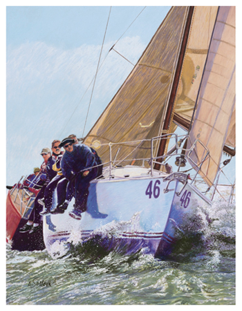 Pirates, Original pastel painting by fine artist Eric Soller