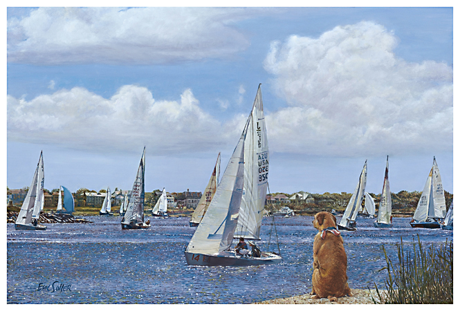 Sailing, Original oil painting by the fine artist Eric Soller