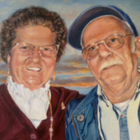 Sherrie's Folks - Original pastel painting by Eric Soller