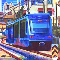 Southend - Original acrylic painting by Eric Soller