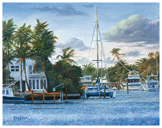 Street Parking, Original oil painting by fine artist Eric Soller