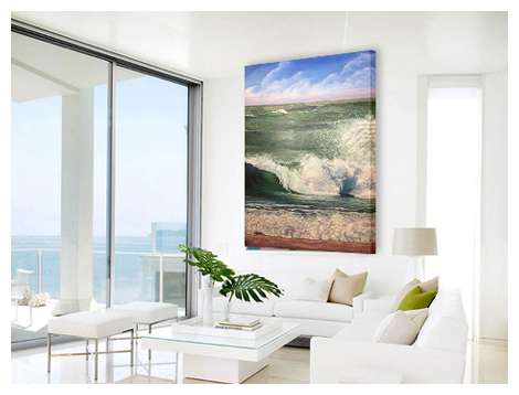 Summer Surf - Original oil painting by Eric Soller