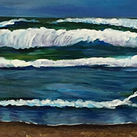Summertime - Original acrylic painting by Eric Soller