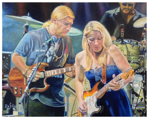 Tedeschi Trucks Band, Original oil painting by the artist Eric Soller