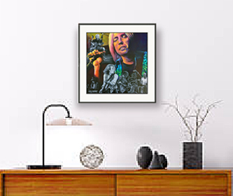 Tom Petty Interior - From an original acrylic painting by Eric Soller